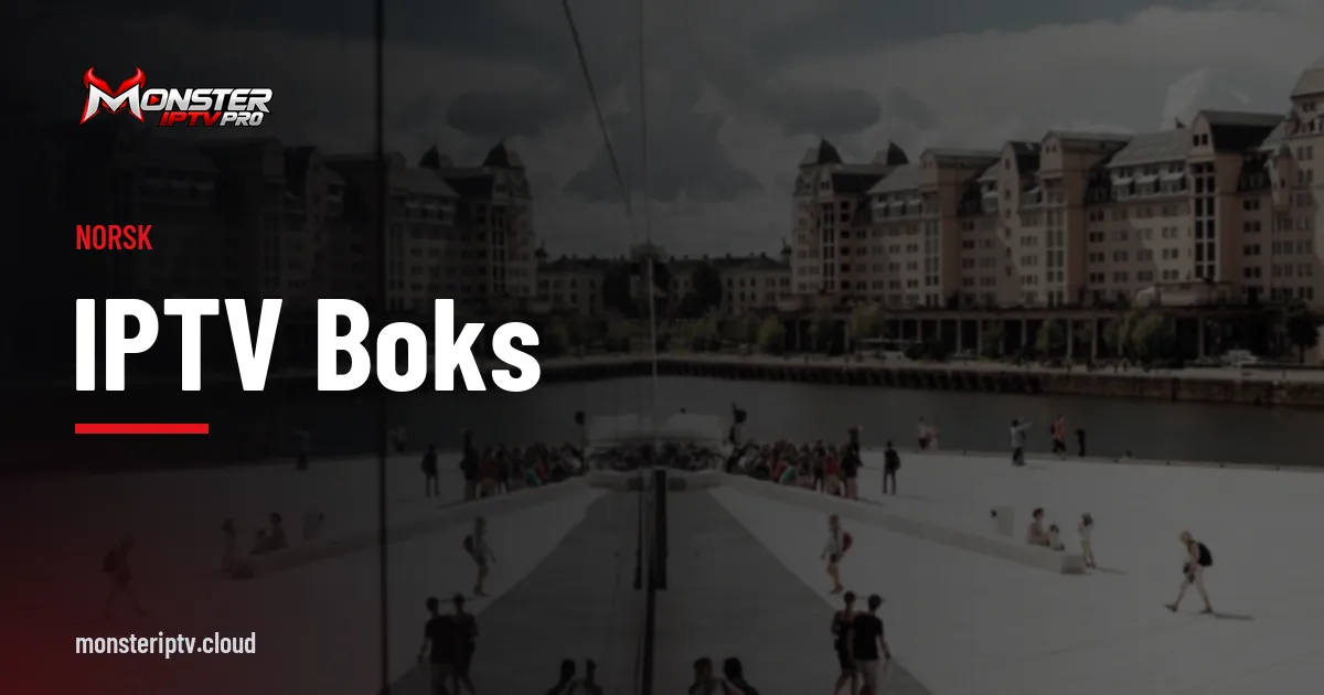 Banner med teksten IPTV boks over en gate i Oslo