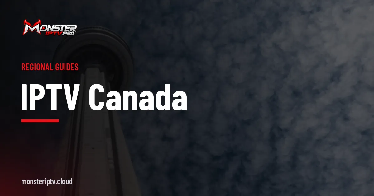IPTV Canada banner over the Toronto skyline