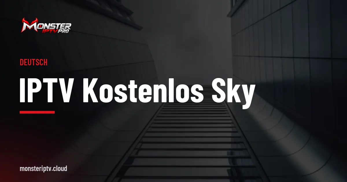 Banner mit dem Text IPTV kostenlos Sky über einer Straße in Berlin