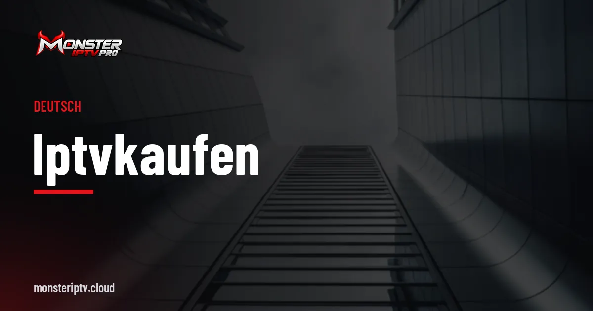 Banner mit dem Text iptvkaufen über einer Straße in Berlin