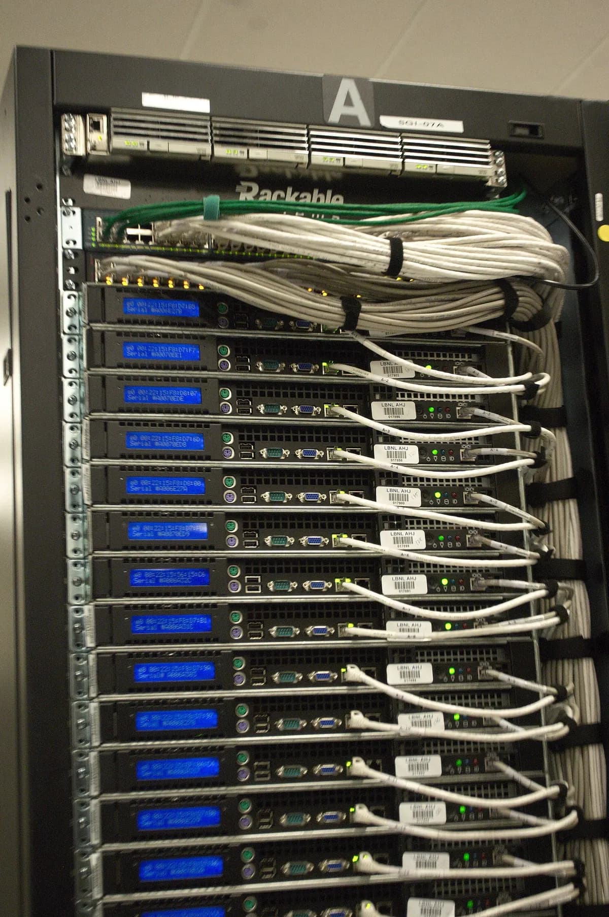 A rack of servers, where the playlists your TV apps load are hosted by your service